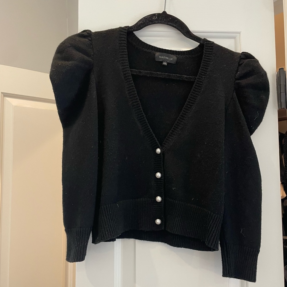Majorelle puff sleeve sweater
